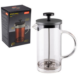 Френч-пресс Grigio, объём: 350 мл, со стеклянной ручкой/с окрашенной стальной крышкой арт.108385 /MALLONY/