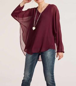 Блузка, бордовая - Heine фото 3