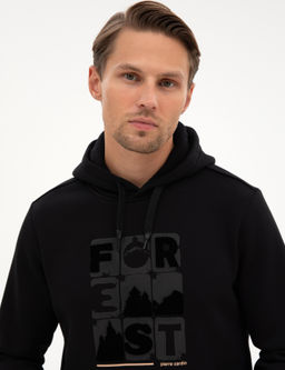 Siyah Regular Fit Sweatshirt - Pierre cardin фото 2