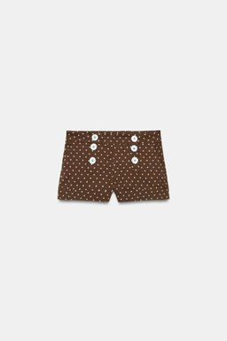 SHORTS MINI LUNARES / marron/blanco - Zara фото 3