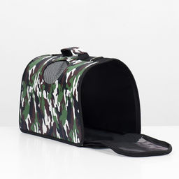 Сумка-переноска каркасная Камуфляж, размер S, 37 х 20 х 24 см - Пижон фото 3