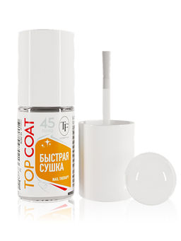 TF Средство № 7 Быстросохнущее покрытие с ультраблеском "TOP COAT Быстрая сушка" прозрачный 8мл