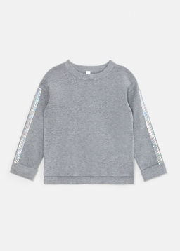 20220310125, Джемпер детский для девочек Donna светло-серый Acoola