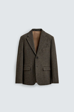 100% WOOL TEXTURED BLAZER - Zara фото 7