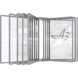 Демосистема настенная Promega office 10 панелей А3, пластик