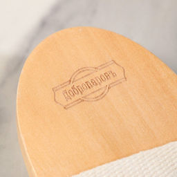 Щётка массажная для тела, из натуральной щетины, гладкая