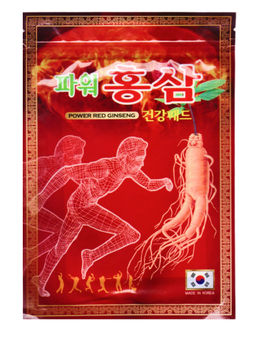 Kang Hwa Обезболивающий пластырь с красным женьшенем для суставов / Power red Ginseng, 20 шт.