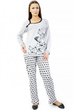 Арт. 4489 Пижама с брюками 54-58 (3 шт) Цвет:ассорти