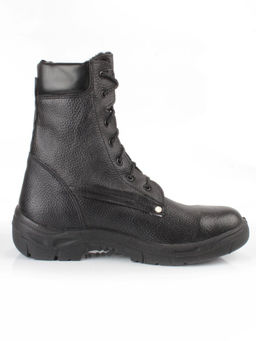 05-9011 BLACK Ботинки зимние мужские (натуральная кожа, искусственный мех)