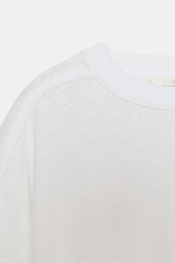 CAMISETA MANGA CORTA ALGOD?N / Blanco