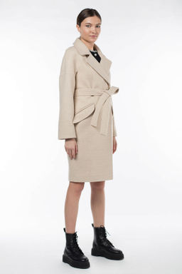 Пальто женское демисезонное (пояс) - El podio фото 4