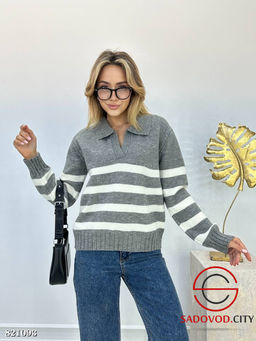 Свитер женский в полоску