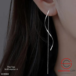 Длинные серьги спирали