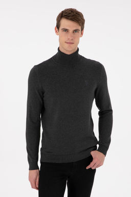 Erkek Antrasit Melanj Basic Kazak