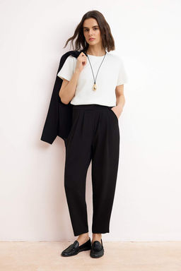 Siyah Havuc Kal?p Orme Pantolon TWOAW26PL00017