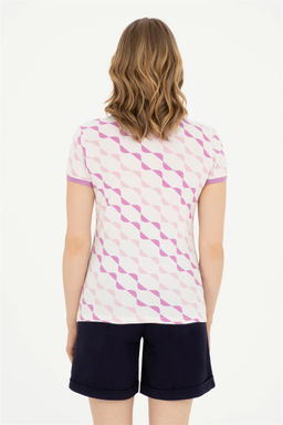 Женская фиолетовая футболка - U.s. polo assn фото 5