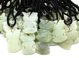 Подвеска из нефрита Слоник на шнурке 48-62см - Радуга камня фото 6