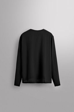 PERFORATED LONG SLEEVE T-SHIRT - Zara фото 7