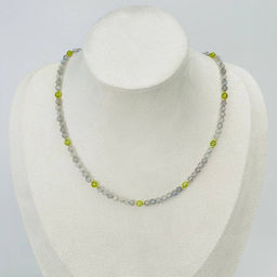 Колье из Лабрадора и Хризолита