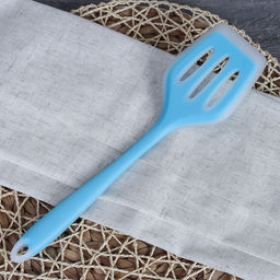 Лопатка с прорезями 30 см силиконовая / Z-757 /уп 375/ прозрачный край - ГалеонТрейд фото 2