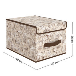 Короб стеллажный с крышкой, большой, 30*40*25 см, TRAVELLING, шт - Valiant фото 2