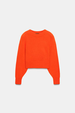 100% WOOL JUMPER WITH SHOULDER PADS - Zara фото 12