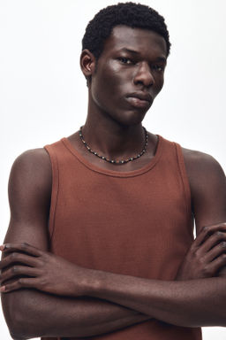 Camiseta sin mangas en canal? Slim Fit - H&m фото 7