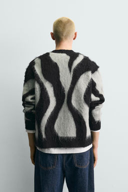 BRUSHED JACQUARD CARDIGAN - Zara фото 3