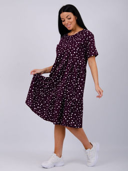 Платье Касадея, трикотаж - Малина фото 28