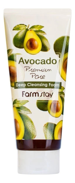 Пенка для умывания с авокадо FARMSTAY Avocado Deep Cleansing Foam, 180ml