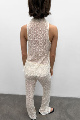 PANTAL?N ENCAJE / Crudo - Zara фото 4