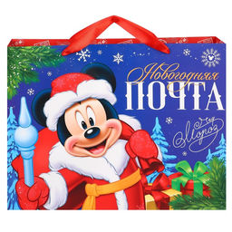 Пакет ламинат горизонтальный,Новогодняя почта, 40 x 31 x 11,5 см , Микки Маус и его друзья - Disney фото 2