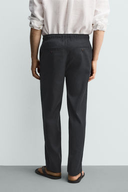 PANTAL?N RELAXED FIT ALGOD?N - LINO / Marr?n - Zara фото 3