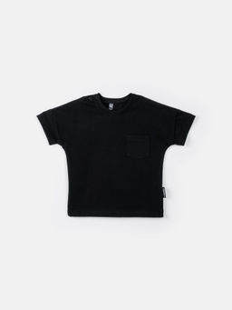 Футболка базовая "Уголь" с карманом