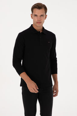 Erkek Siyah Basic Sweatshirt Sepette S_rpriz _ndirim
