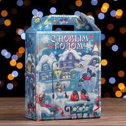 Цена за 5 шт. Подарочная коробка "Зимняя Фантазия", 16,8 х 7 х 25 см