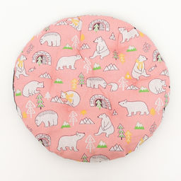 Лежак для животных Мишка в облаках, 40 х 40 х 10 см, розовый - Пижон фото 3