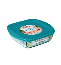 Блюдо для запекания и выпечки с крышкой COOK&STORE 25x22x7см 2.2л квадратное