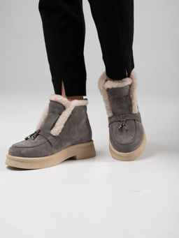 Ботинки EDART 307.florida be. серый замок замша/шерсть - Ed'art фото 10