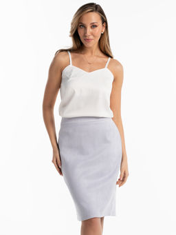 Топ шелковый молочный - Odis фото 6