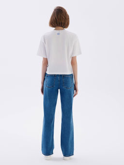 CONTE Свободная футболка из хлопка с рисунком Born in love LD 2675 white-obsession - Conte elegant фото 3