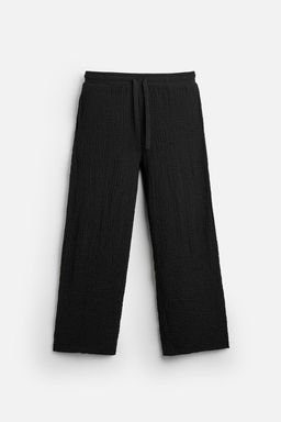 JACQUARD TEXTURED TROUSERS - Zara фото 7