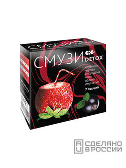 "СМУЗИ СК" "DETOX" мята, клубника, чёрная смородина, яблоко 12 г х 7 пакетиков