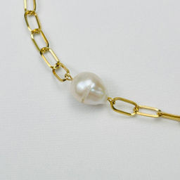 Чокер на цепочке с Жемчугом 38 см +