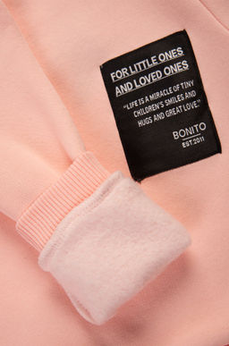 Теплый костюм для девочки из футера с начесом Bonito  фото 3