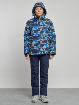 Горнолыжный костюм женский зимний темно-синего цвета 03320TS - Chunmai фото 5