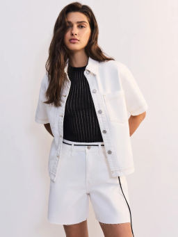 Джинсовая рубашка с коротким рукавом ZR2605092346-1 / Zarina