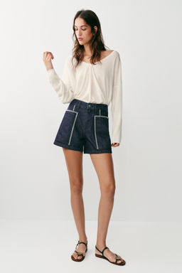 SHORTS Z1975 BORDADOS / Azul