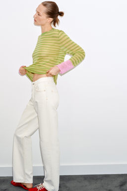 JERSEY PUNTO RAYAS / Raya verde - Zara фото 5