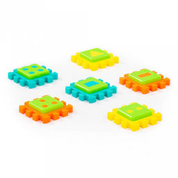 Игрушка "Пазл №2" 19,3x13,1x1,7см, 12 элементов, развивающая, пластик, в пакете (Беларусь)